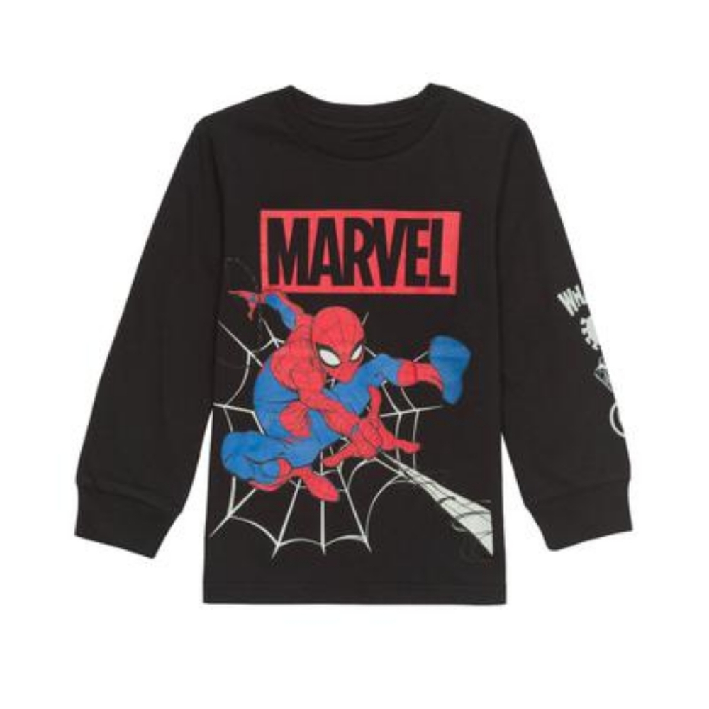 Toddler Boys Spiderman T-shirt - Black